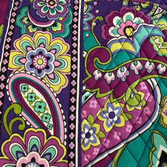 Vera Bradley Heather Purple Paisley Weekender Bag - Picture 3 of 8